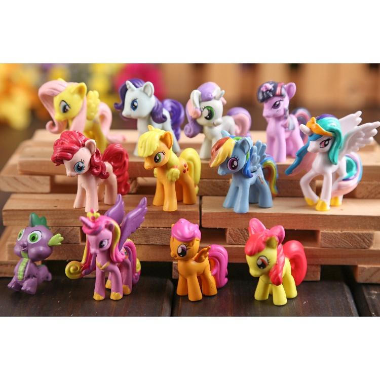 Set Bộ 05 Ngựa Pony 14cm + 12 Ngựa Pony Nhỏ ( 2 Size)