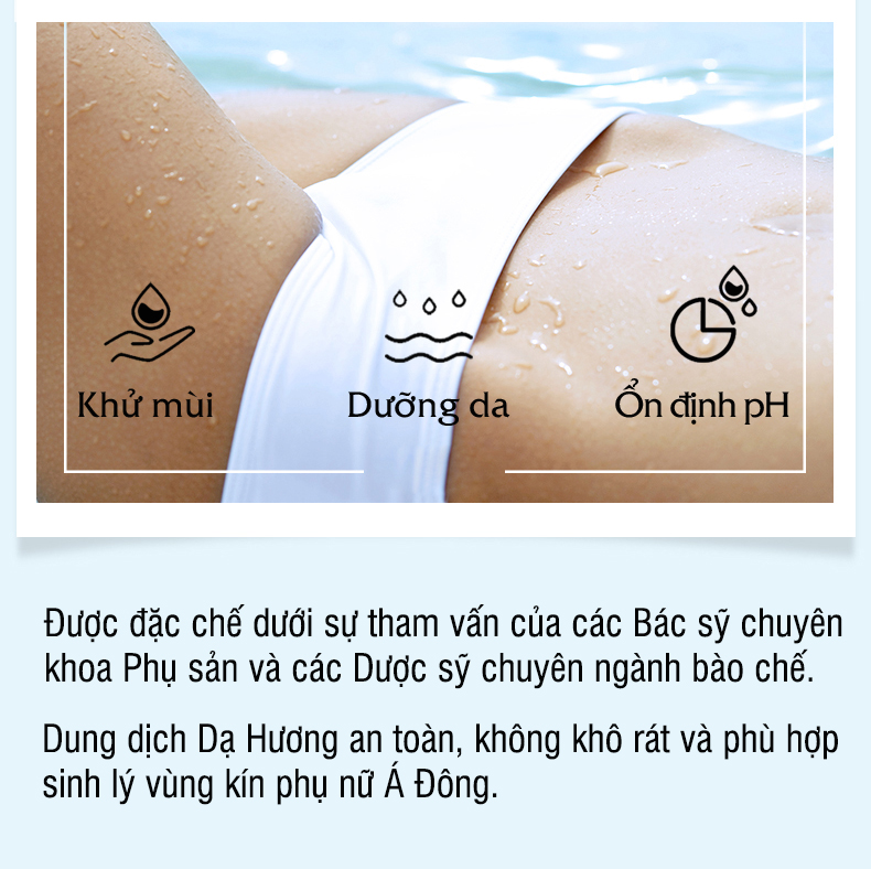 Dung dịch vệ sinh DẠ HƯƠNG dạng bọt đặc chế cho da nhạy cảm tinh chất lô hội 180ml JN-DH01