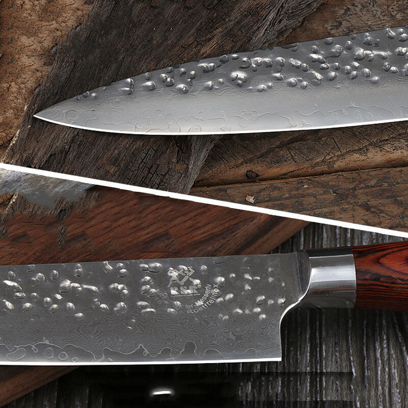 DAO BẾP NHẬT BẢN GYUTO THÉP DAMASCUS MÃ D2DT119