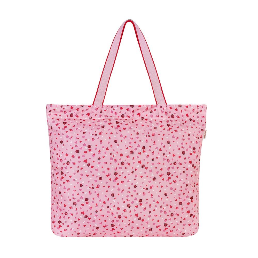 Cath Kidston - Túi Large Foldaway Tote Mini Lovebugs - 984447 - Pale Rose