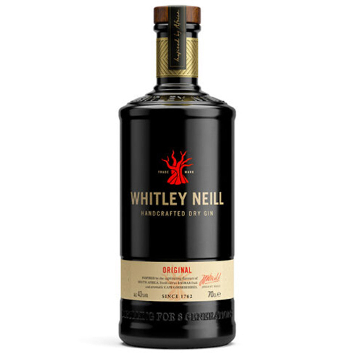 Rượu Gin Whitley Neill Original Handcrafted Dry Gin 43% 700ml