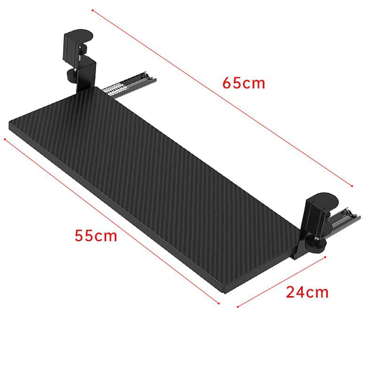 Adjustable Keyboard Tray Under Desk Support for Mouse Computer Desk Typing