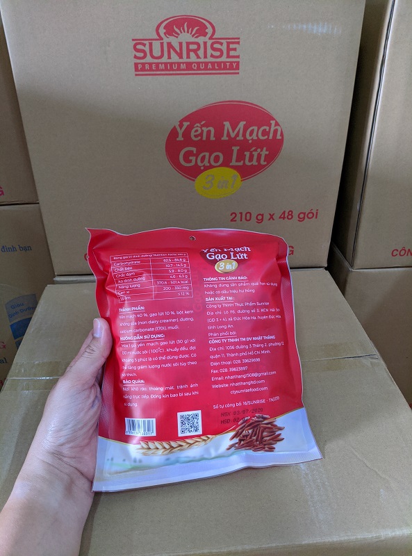 Ngũ cốc yến mạch gạo lứt gói 210g