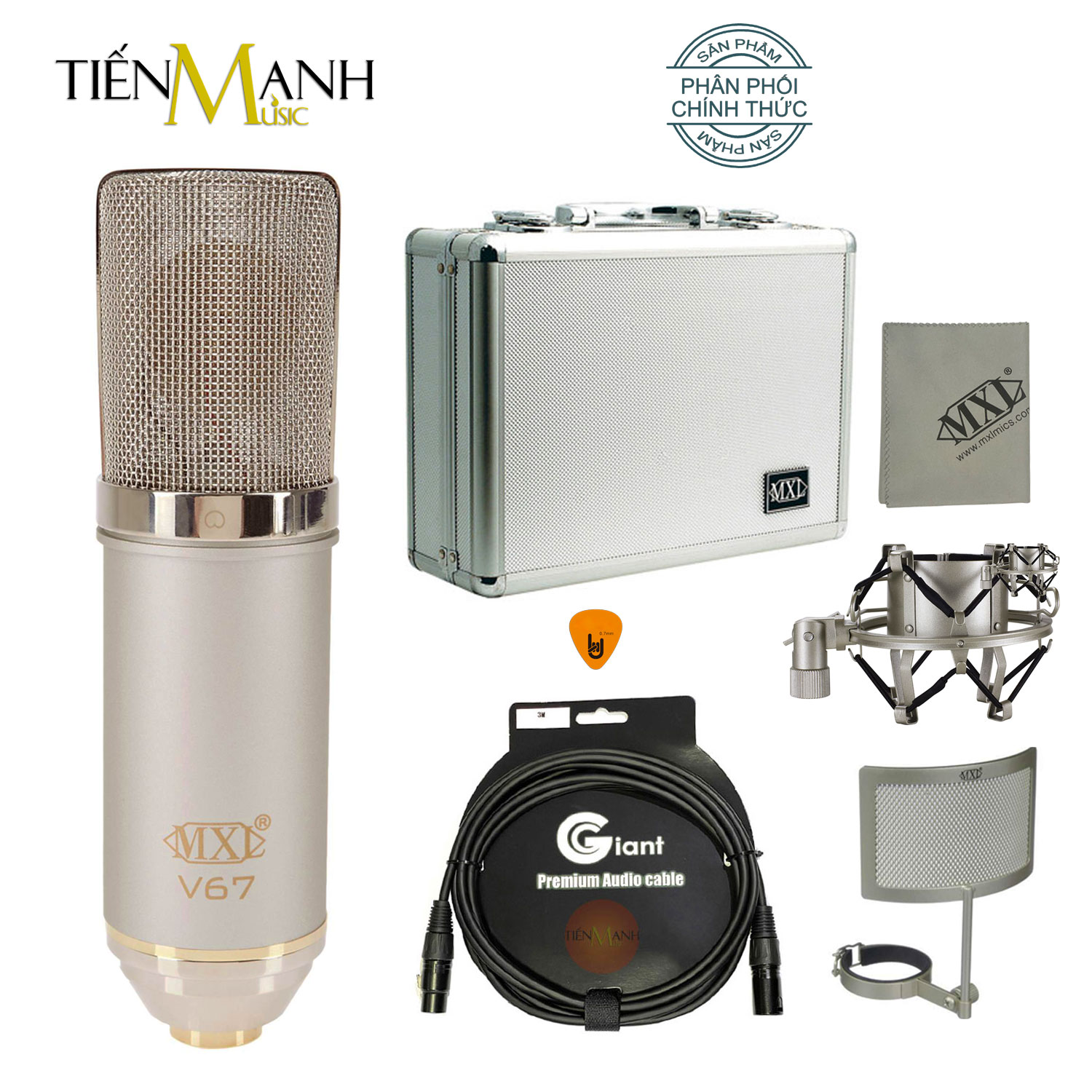 [Tặng Cable] Micro MXL V67G HE Thu Âm Condenser Livestream MXLV67 Mic Phòng Thu Studio MXLV67G Heritage Edition Microphone Cardioid V67 Hàng Chính Hãng - Kèm Móng Gẩy DreamMaker