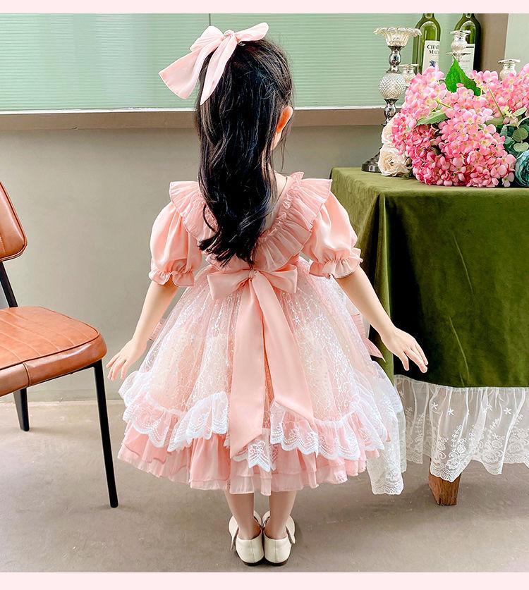 CHENGRUI Lolita cô gái công chúa váy trẻ em ăn mặc cô gái mùa hè váy trẻ em mùa hè váy pongee bé ăn mặc mùa hè