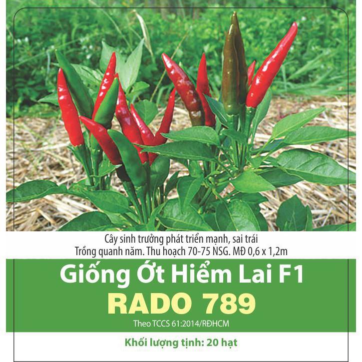 Hạt Giống Ớt Hiểm Lai Trái Chùm