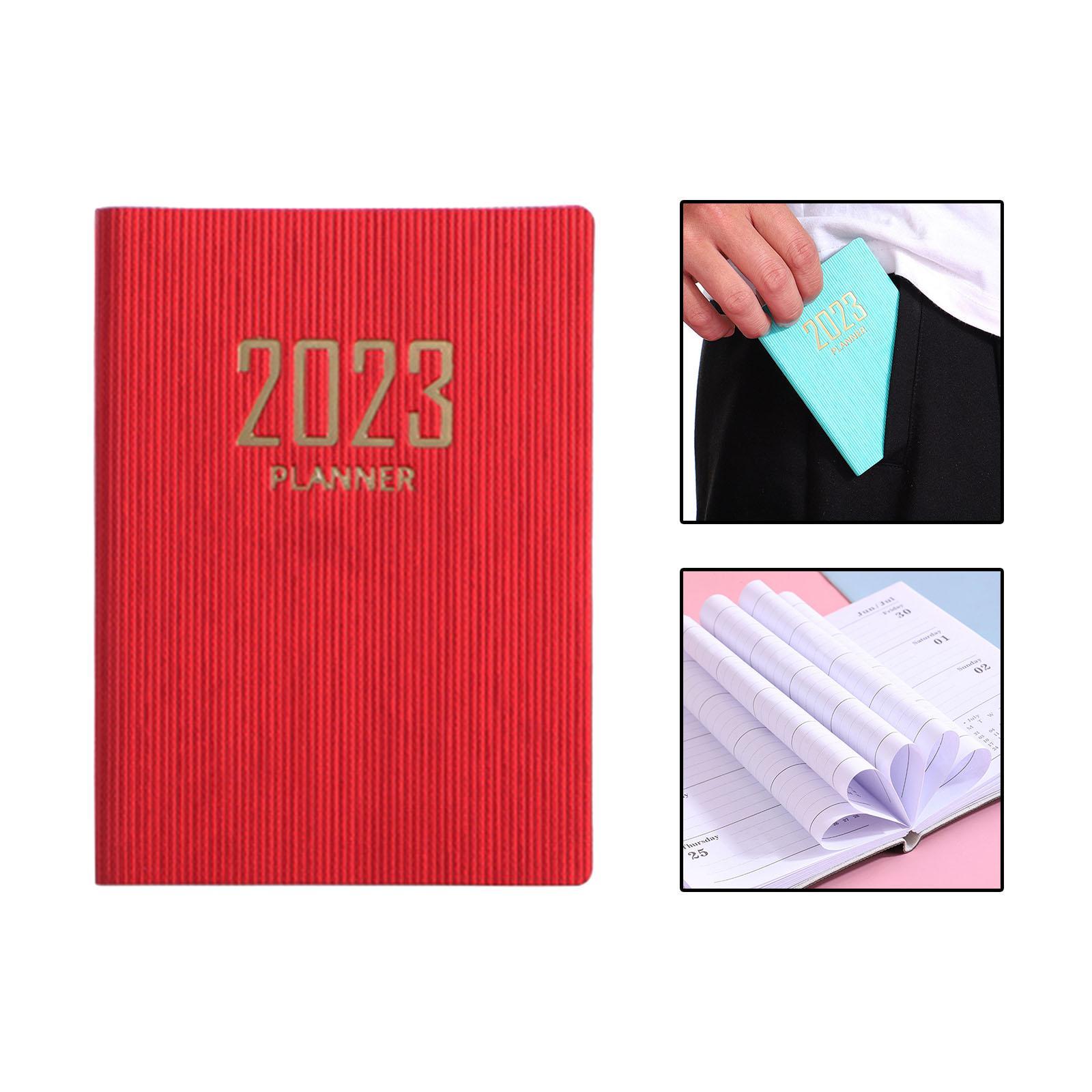 A7 Planning Notebook, 2023 Monthly Weekly Planner, Writing Pad Appointment Calendar Notepad Journal Notebook for Family  Supplies