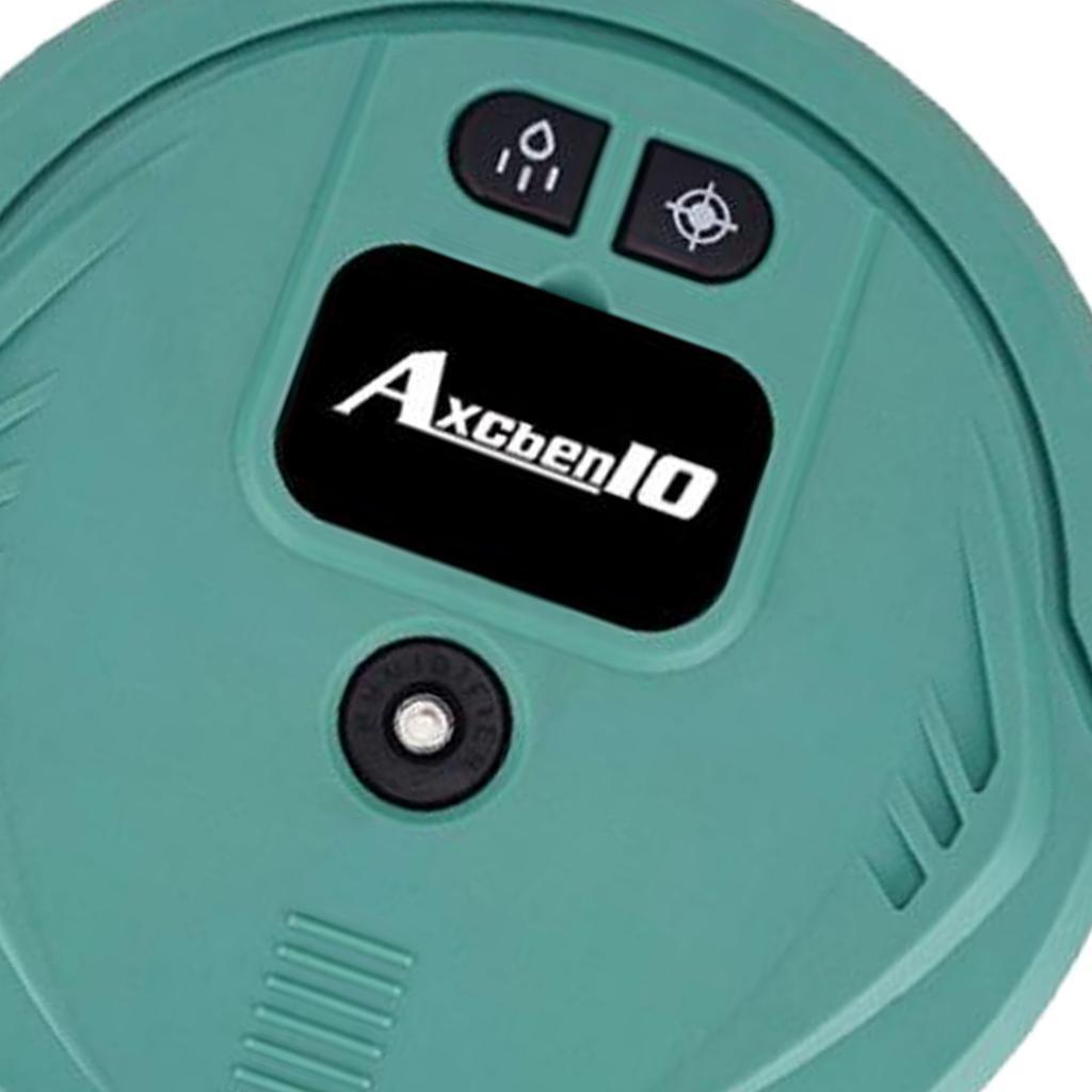 USB Rechargeable Robot Vacuum Cleaner Floor Duster With UV Lamp - Green