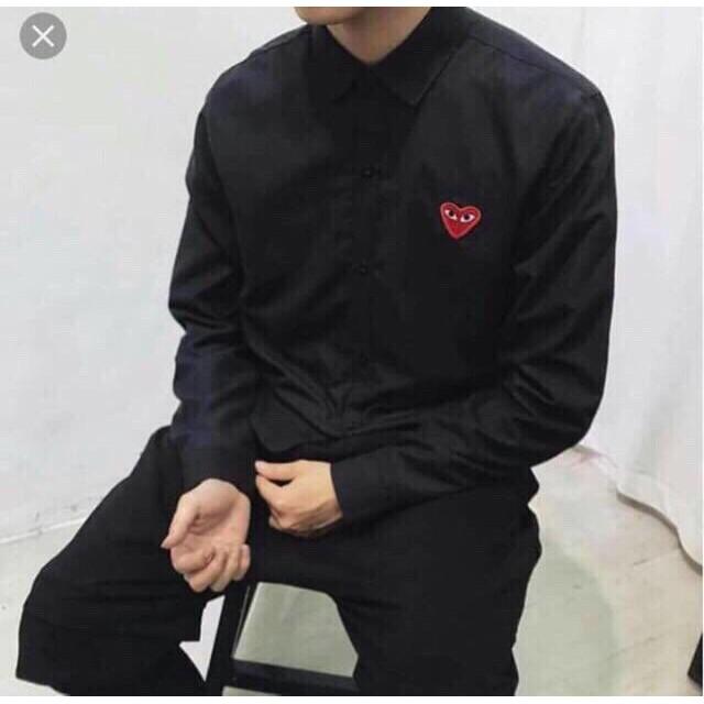 Áo sơ mi Unisex Hình Trái Tim Freesize 54kg SM01