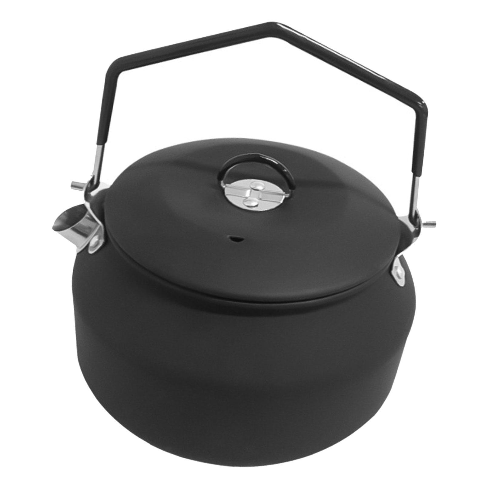 1.1L Outdoor Camping Kettle, Stainless Steel Tea Kettle, Compact Lightweight Coffee Pot