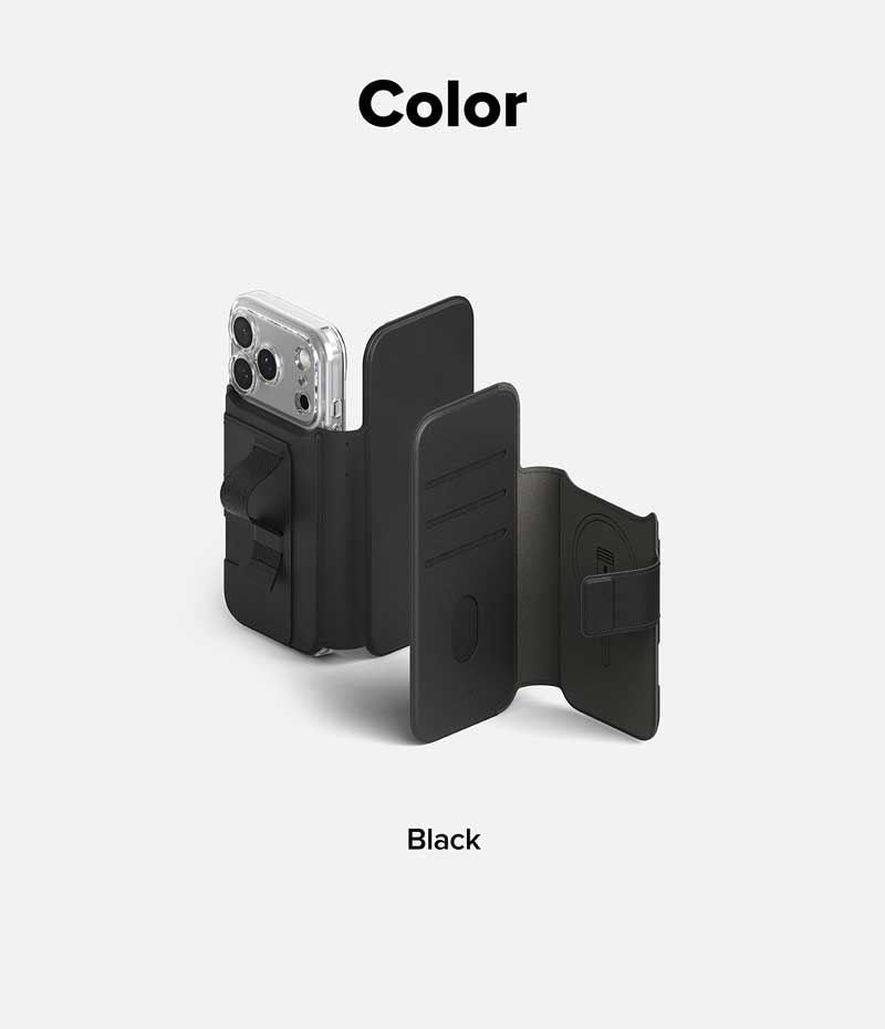 Ví từ tính RINGKE Folio Grip Wallet Magnetic cho iPhone 17 Pro Max - Hàng Chính Hãng