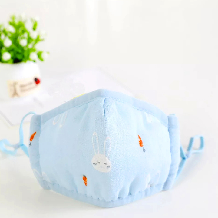 Khẩu trang vải cho bé 1-7 tuổi chất cotton thông thoáng dùng hàng ngày nhiều họa tiết đáng yêu – M011