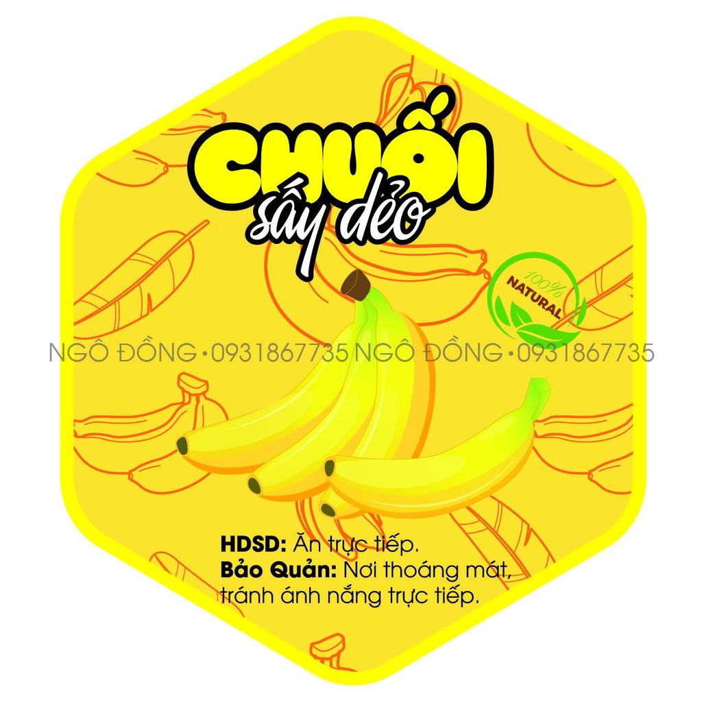 Tem lục giác các loại mứt tết 7*8cm