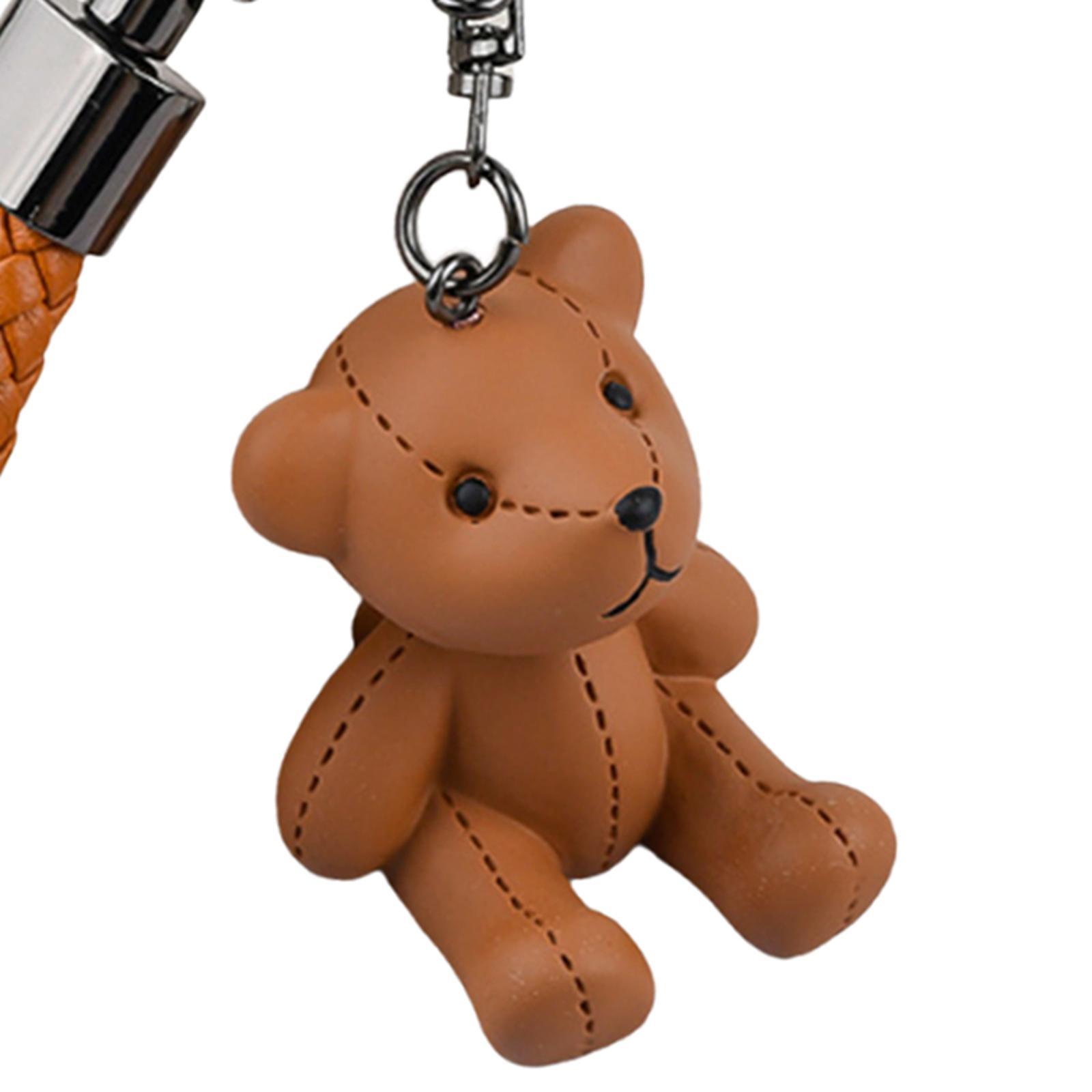 Bear Key Chain Pendant Resin Animal Pendant Creative Gift Car Bag Keychain