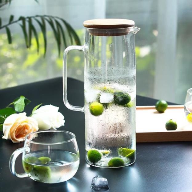 Bình đựng nước nắp gỗ 1000ml