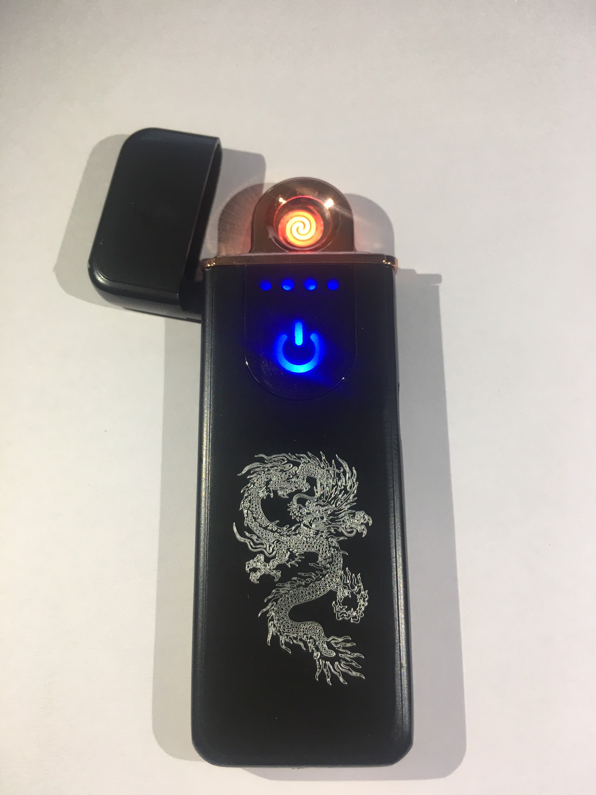 Bật lửa điện hồng ngoại Lighter bật lửa cảm ứng vân tay pin sạc, hộp quẹt hồng ngoại (Tặng Kèm Dây Cáp Sạc) - BLD001