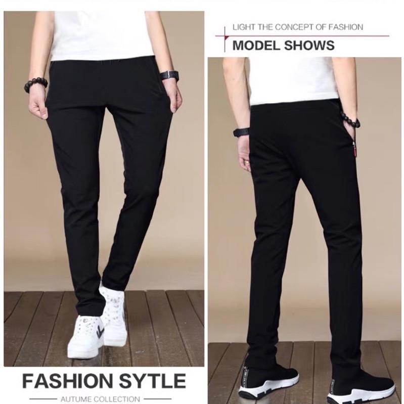 Quần jean nam đen ống đứng dáng slim Fit- vải jeans bò co giãn 4 chiều cao cấp