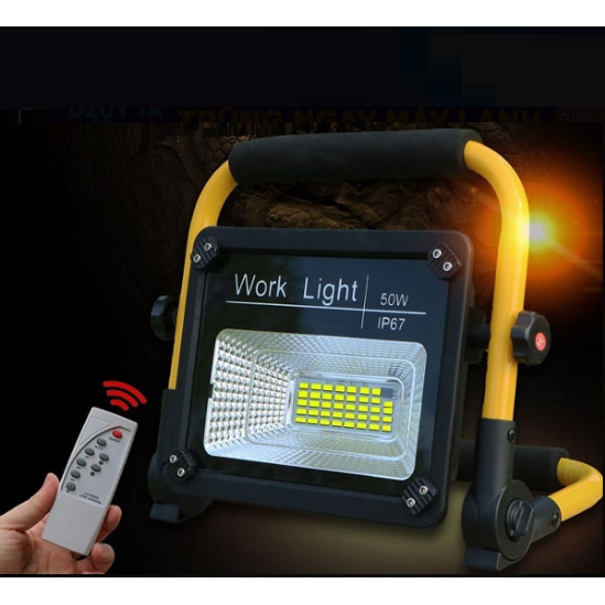 Đèn led siêu sáng sạc điện có ĐKTX 50W