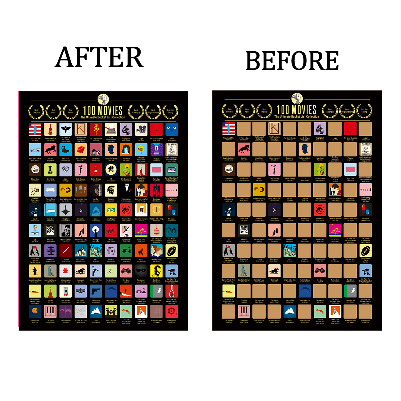 Áp phích giới thiệu 100 bộ Phim kích thước 594 * 420mm