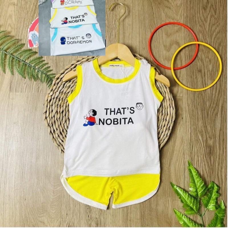 Bộ thun ba lỗ chất mềm mịn co giãn cho bé iu từ 7-20kg