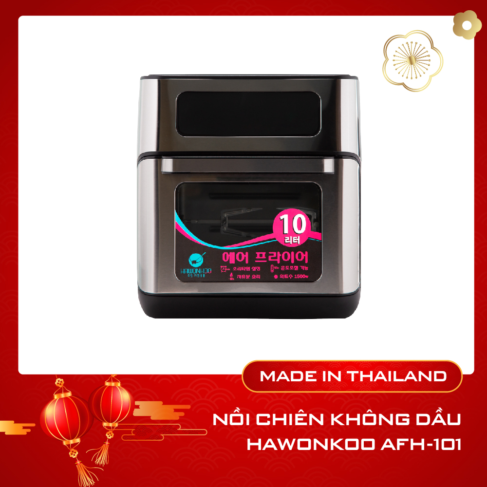 Nồi Chiên Không Dầu Màn Hình Cảm Ứng Hawonkoo AFH-101 - Hàng Chính Hãng