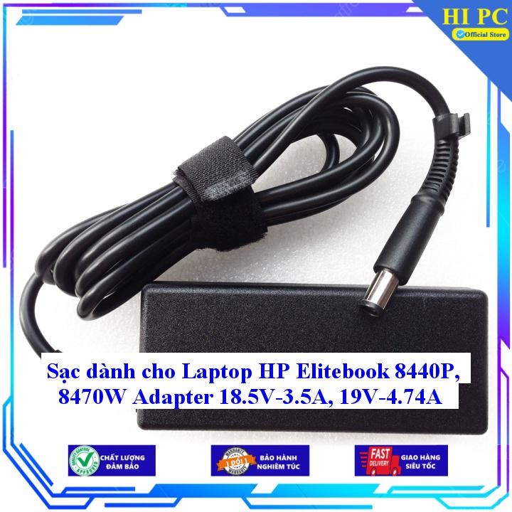 Sạc dành cho Laptop HP Elitebook 8440P 8470W Adapter 18.5V-3.5A 19V-4.74A - Kèm Dây nguồn - Hàng Nhập Khẩu