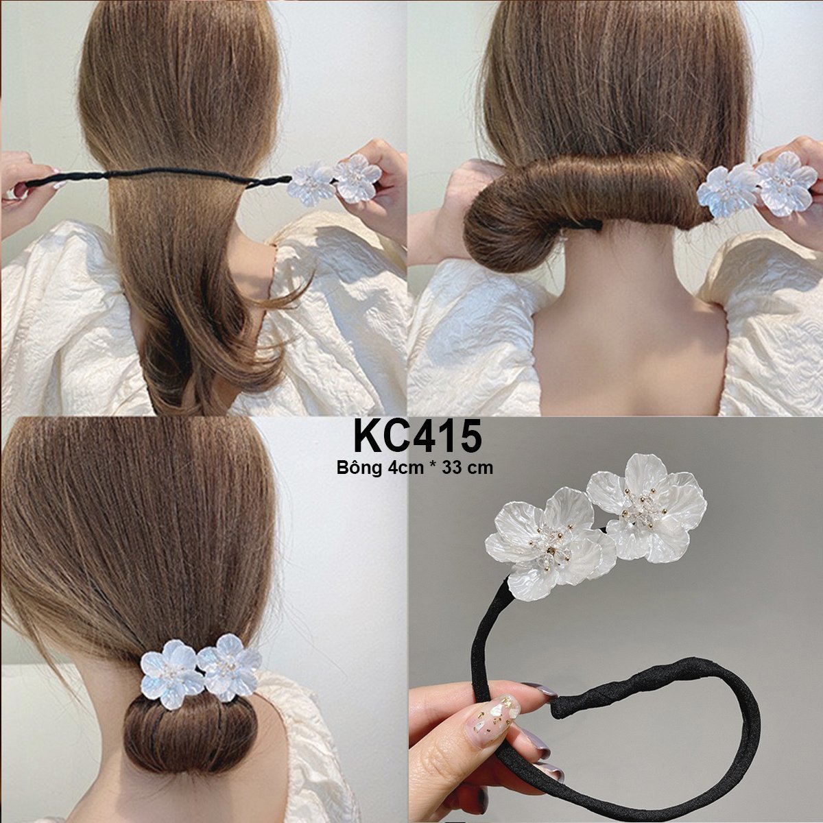 GOTI Kẹp Cuốn Tóc Tạo Kiểu, Thanh Kẹp Tóc Búi Tóc Dự Tiệc Quà Tặng Cho Nữ 8/3 20/10 KC403