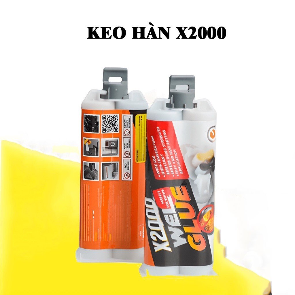 Keo Hàn X2000 Chịu Nhiệt Chịu Va Chạm Tác Động Mạnh, Keo Hàn Gắn Sắt Thép Đa Năng Siêu Bền, Siêu Chống Thấm