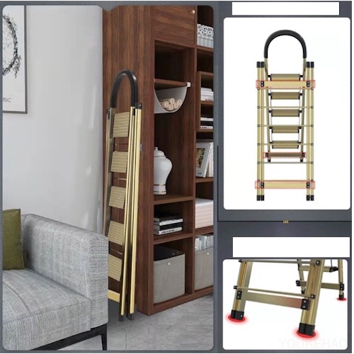 Thang Kiêm Giàn Phơi Quần Áo Drying Ladder Hợp Kim Nhôm - màu Bạc