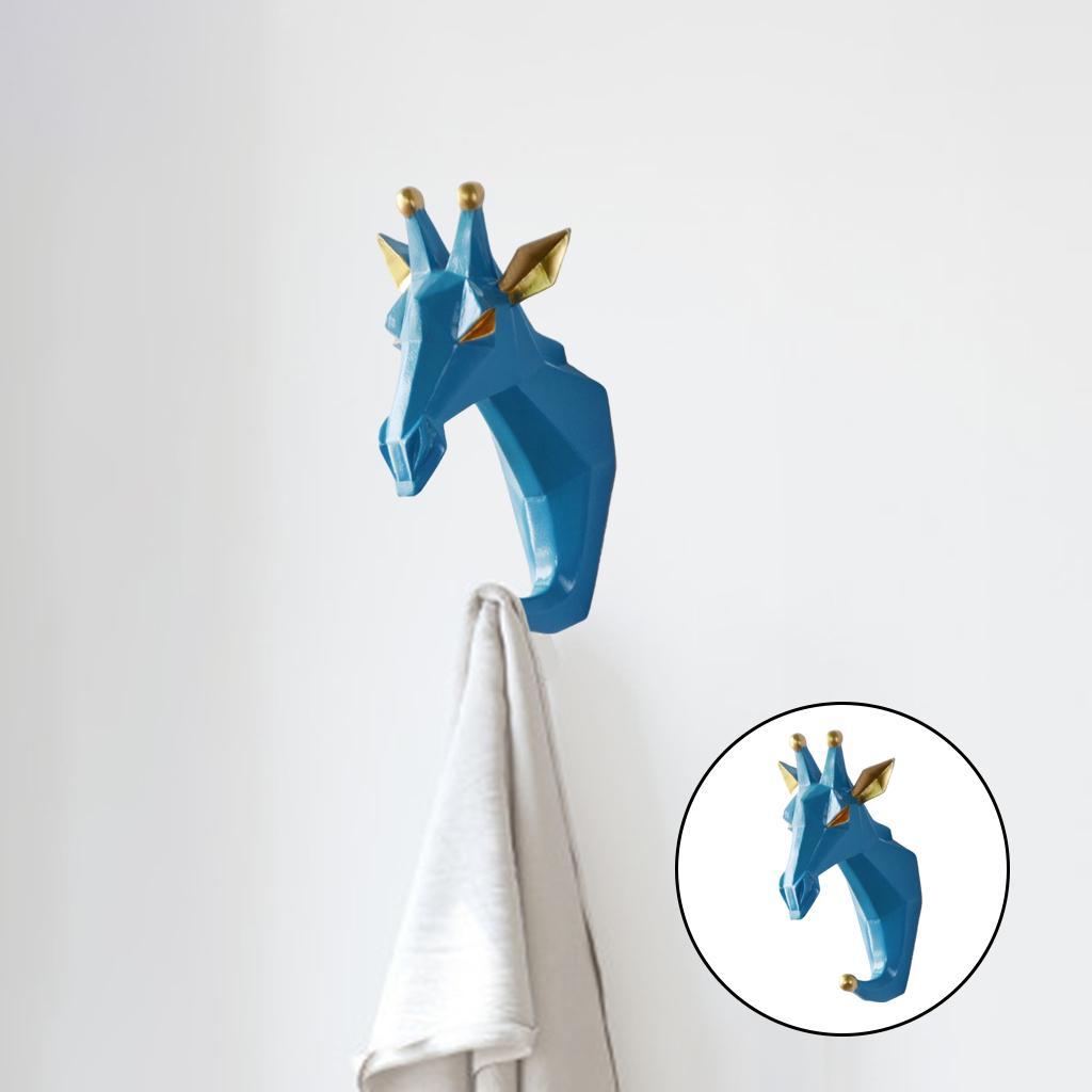 Animal Head Key Hanger Holder Storage Wall Hook Organizer Mount Home Decor Deer