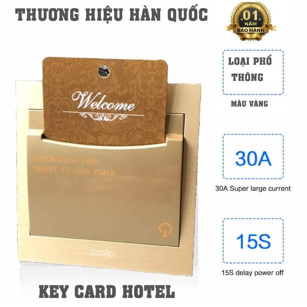 Bộ công tắc thẻ từ khách sạn tiết kiệm điện 30A Hàng tốt - đế vuông