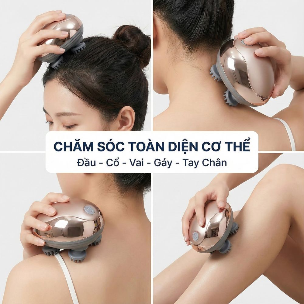Máy Massage Đầu Không Dây Kachi MK399 - Hàng chính hãng