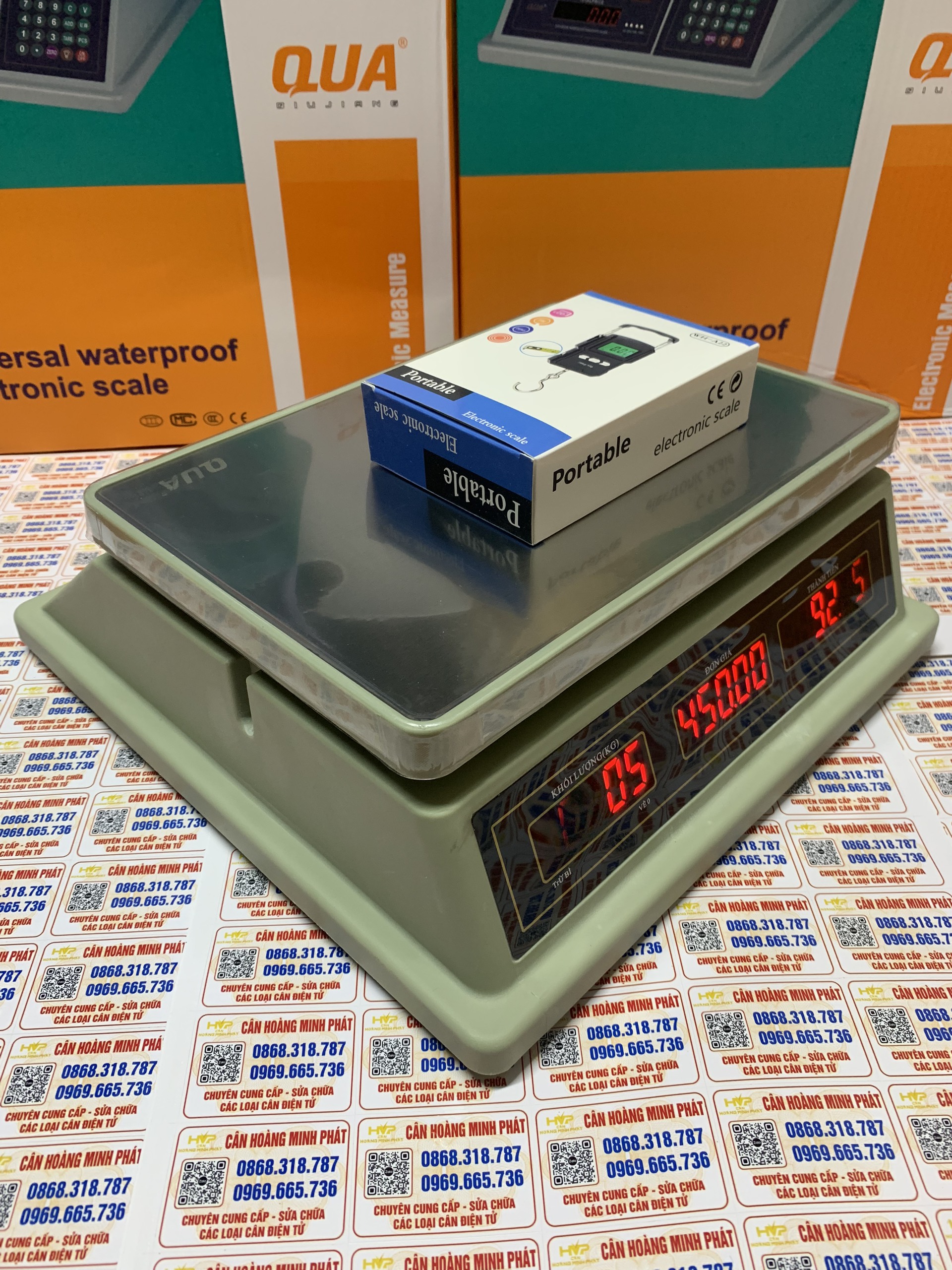 Cân điện tử QUA832 chống nước 30kg 40kg HOÀNG MINH PHÁT