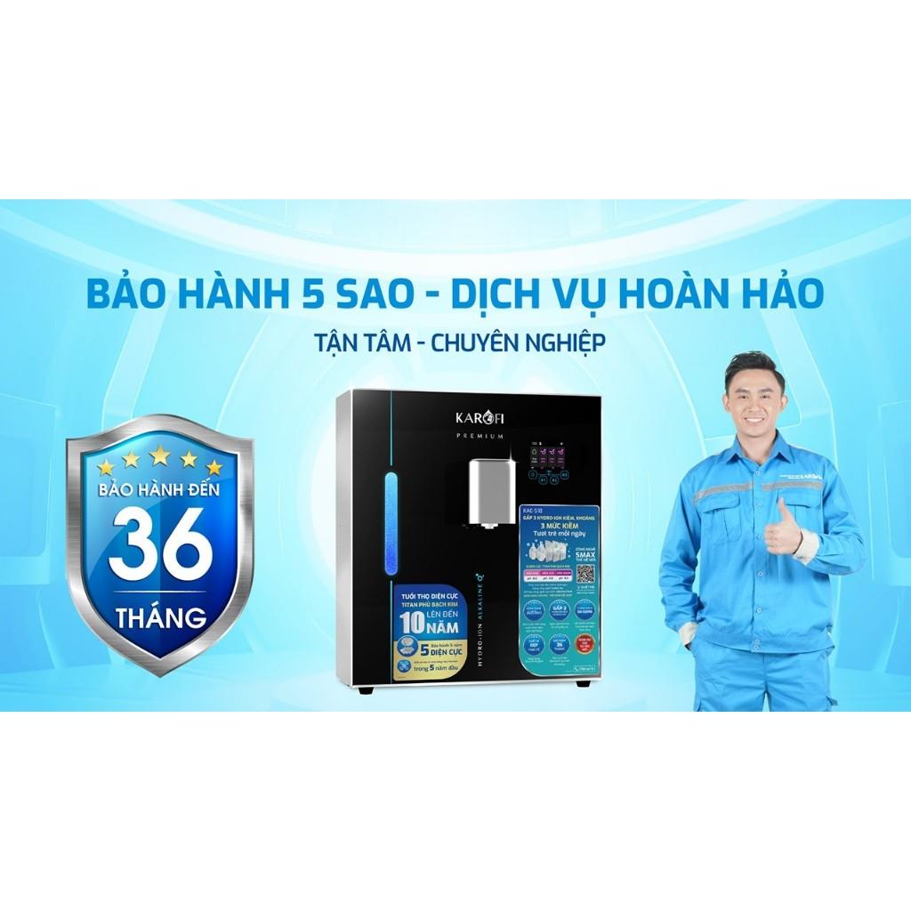 Máy chuyển đổi Hydro-ion kiềm Karofi KAE-S18 - 5 Điện cực Titan Bạch Kim - Bảo hành điện cực 5 năm - Hàng Chính Hãng