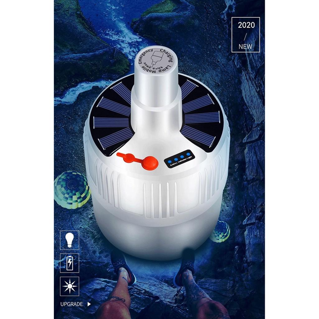 Đèn Led Tích Điện Năng Lượng Mặt Trời Siêu Sáng Có Điều Khiển Từ Xa Công Suất 100W Có 5 Chế Độ Sáng