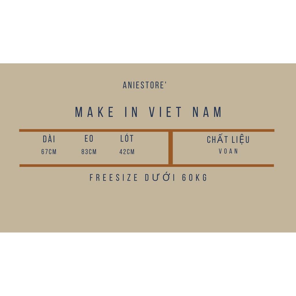 Chân váy vintage Hàn Quốc có sẵn 2 màu sắc