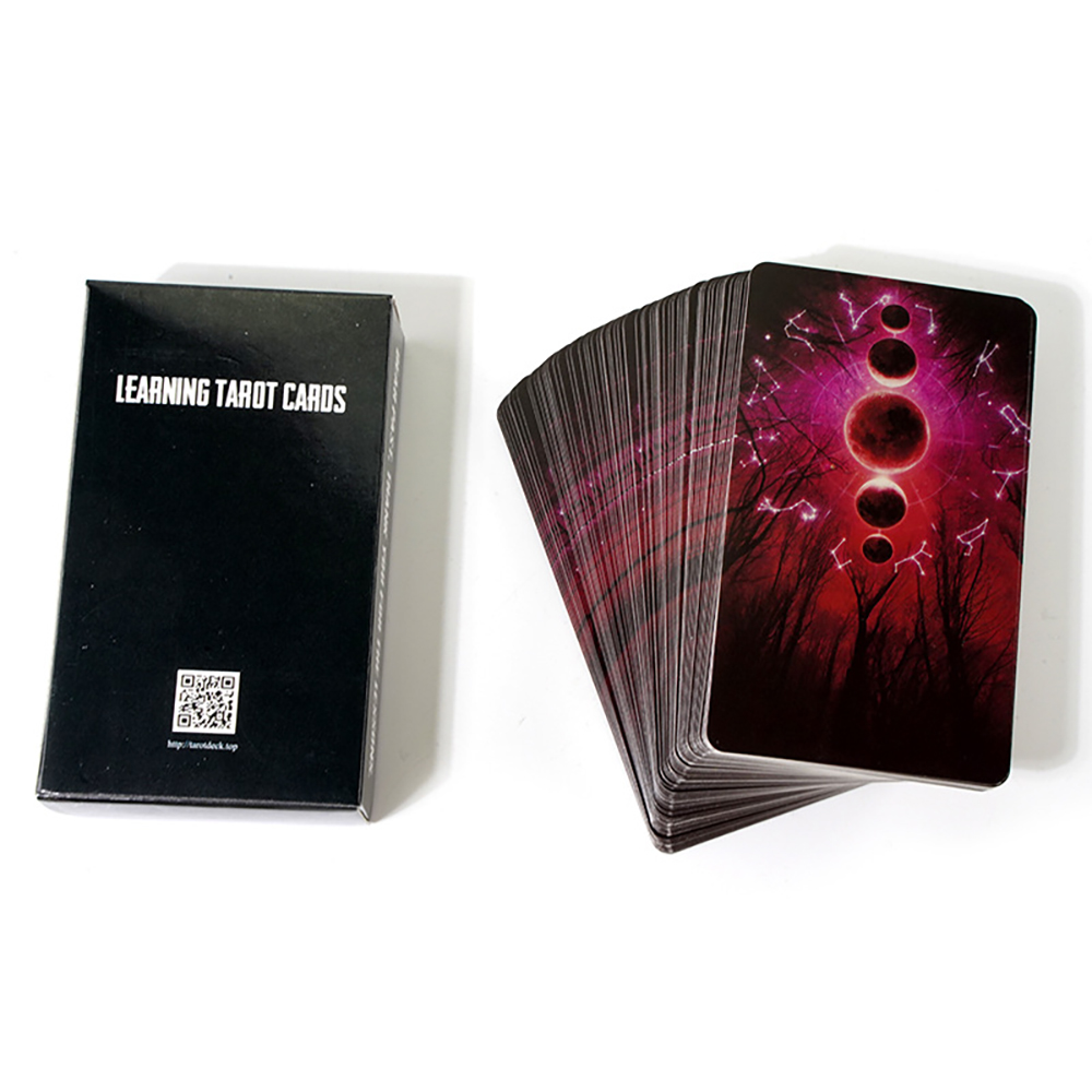 Bộ Bài Learning Tarot Cards 78 Lá Bài Tặng Đá Thanh Tẩy