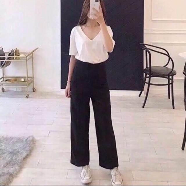 Quần Culottes dáng dài Lên dáng chuẩn đẹp luôn