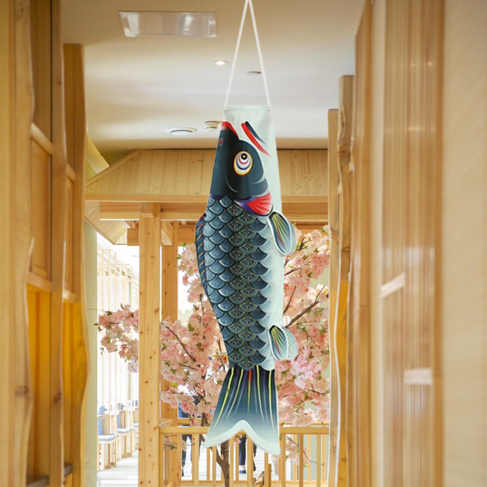 Japanese Carp Windsock Decorative Flag for Sushi Bar Restaurant Izakaya Room