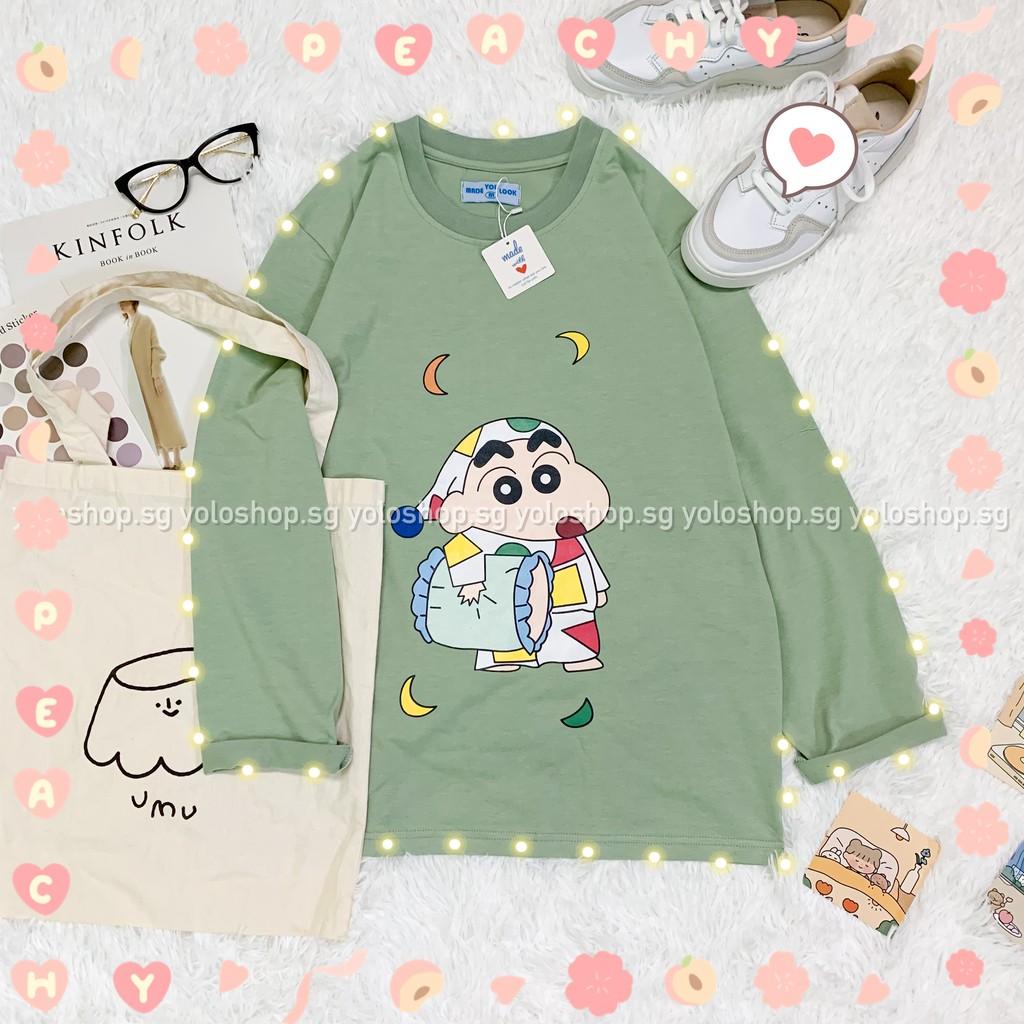 Áo Thun Tay Dài Unisex CUSHIN ĐỒ NGỦ Form Rộng Thu Đông
