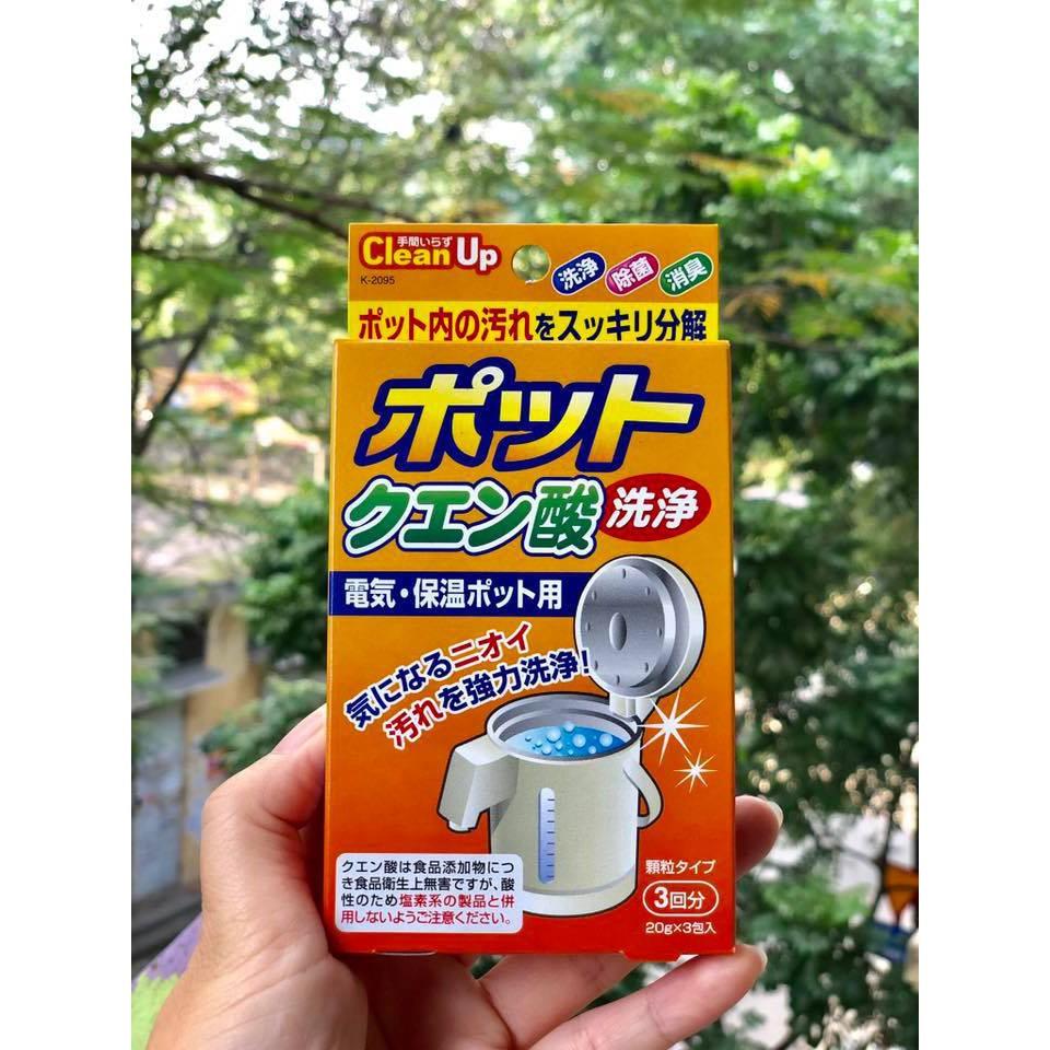 Set 3 gói khử cặn bình nước Kokubo Nội địa Nhật Bản