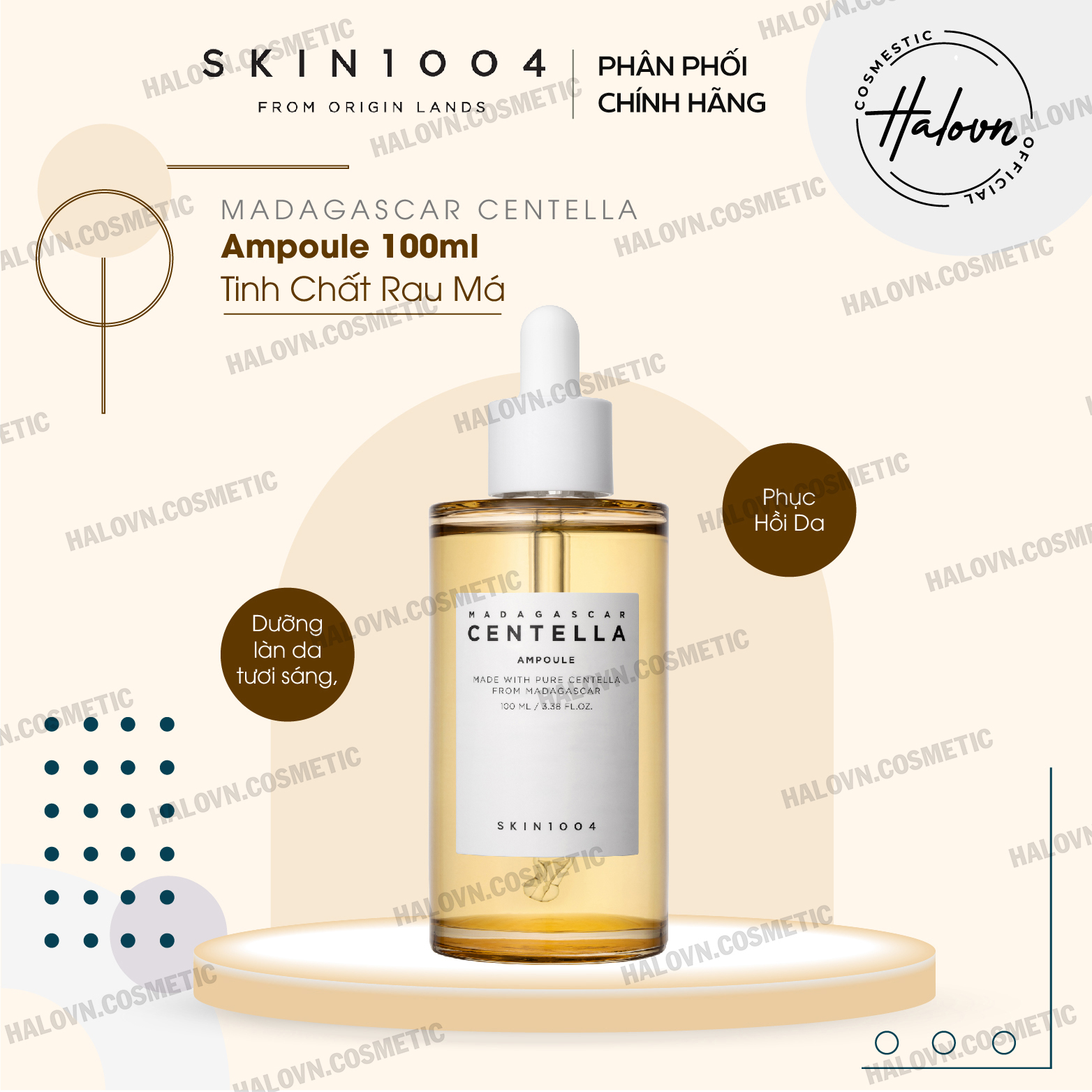 Tinh Chất Rau Má Hỗ Trợ Phục Hồi Da Mụn Skin1004 Madagascar Centella Ampoule 100ml