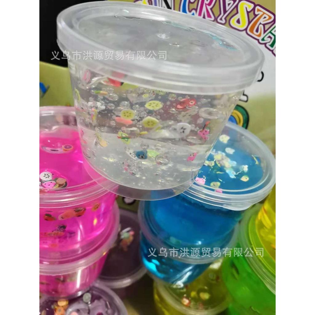 Slime dạng âu đầy charm hoa quả 9 màu cực đẹp Đồ chơi hũ slam chất nhờn ma quái squishy dẻo bóng phồng phình