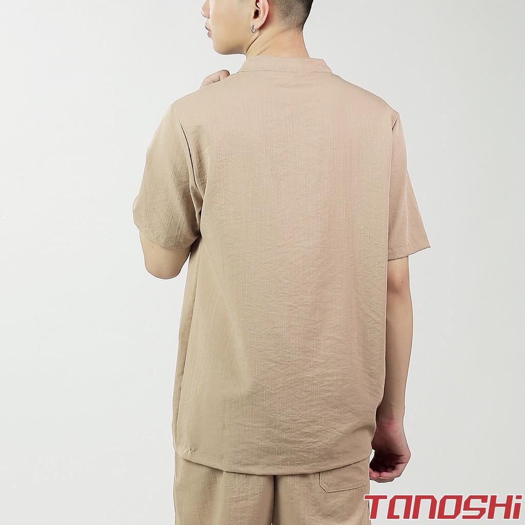 Bộ quần áo đũi nam bộ đồ nam vải đũi dày dặn
