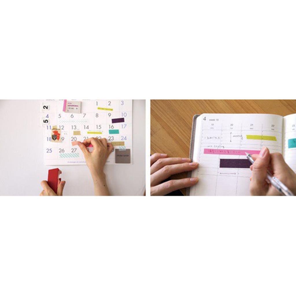 Colorful Decorative Masking Tape Sticky Paper Tape Office Supplies Notebook Embellishments 7Mx1.5cm DIY Scrapbooking Accessory