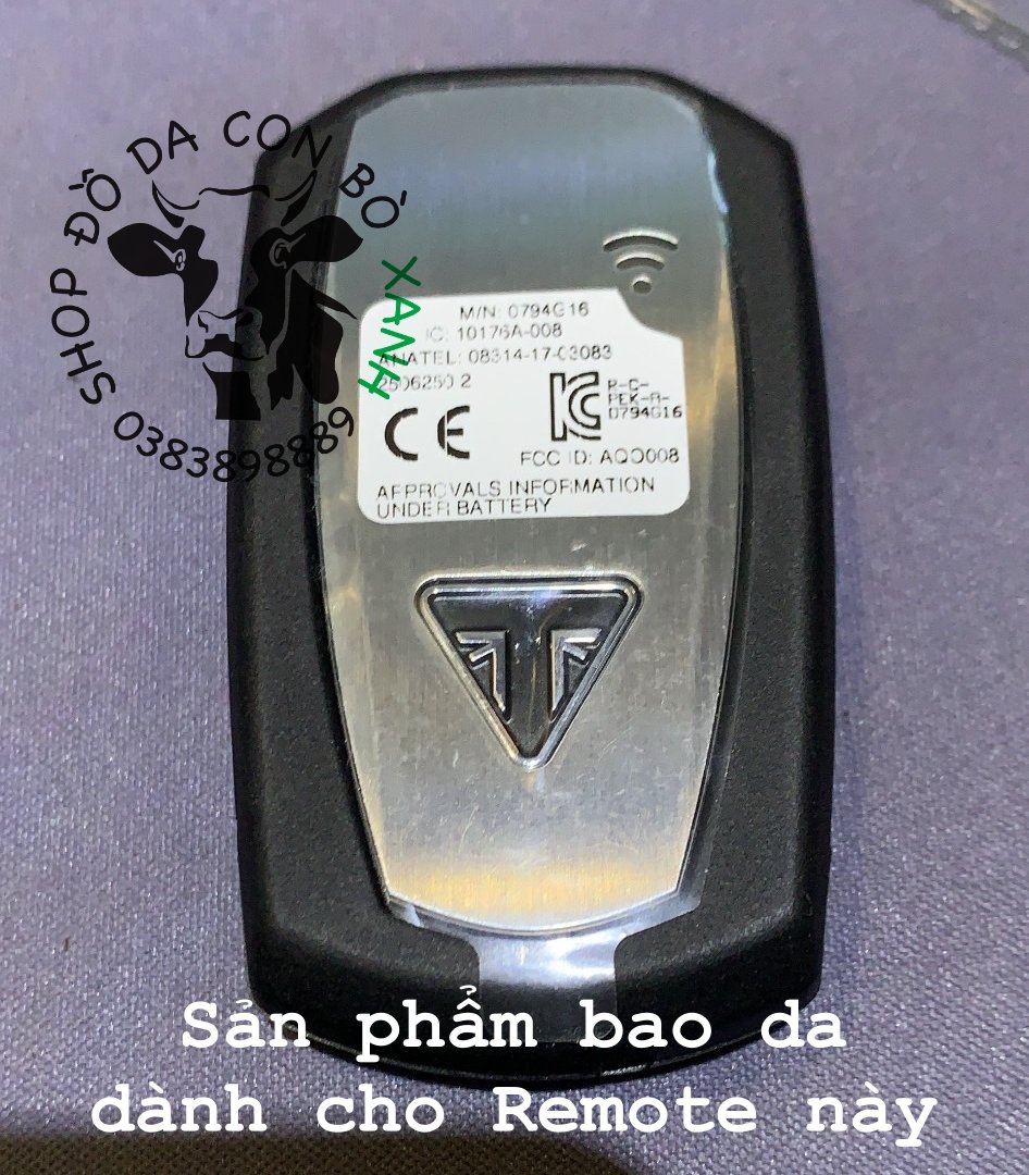 Bao Da Chìa Khóa Remote điều khiển Triumph Speed Triple RS handmade da thật