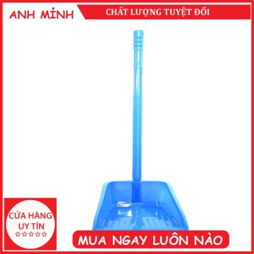 Ky hốt rác nhựa lớn có cán dài