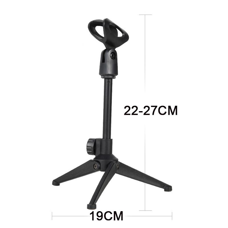 Mini có thể gập micrô micro đứng điều chỉnh khung micrô hỗ trợ gắn kết micrô micrô hỗ trợ