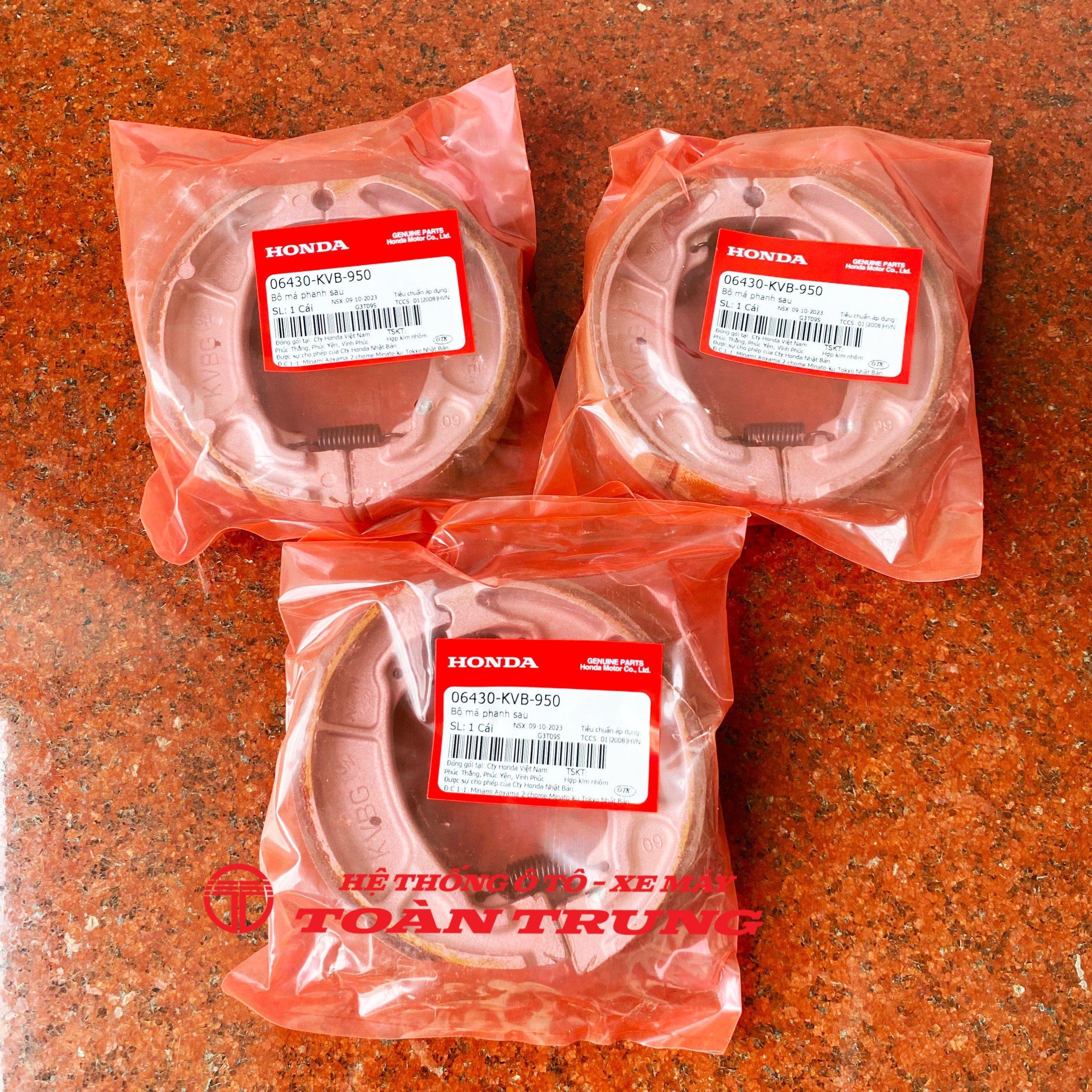 Bộ má phanh sau LEAD 110, Air Blade 110 chính hãƞg Honda &quot;06430KVB950&quot;