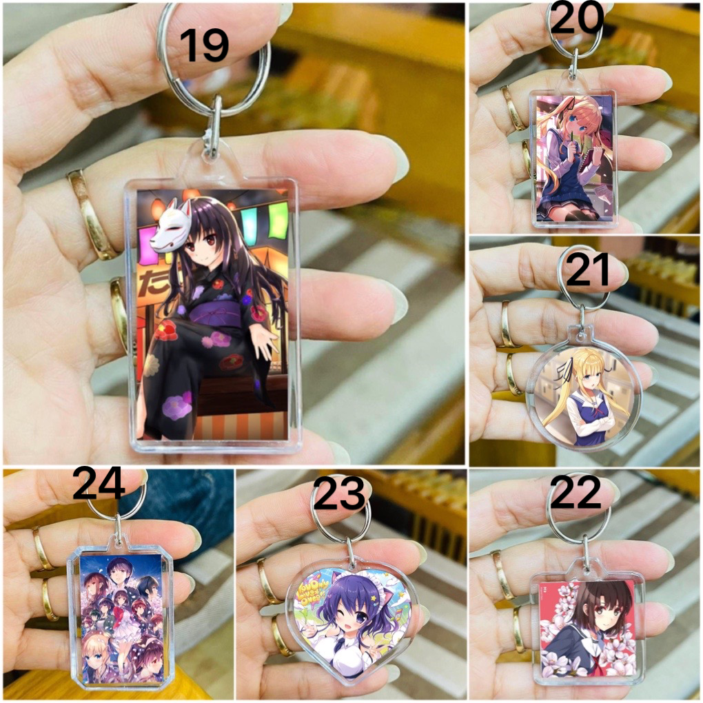 Móc khoá Saenai Heroine no Sodatekata / móc treo khoá anime Saenai Heroine no Sodatekata